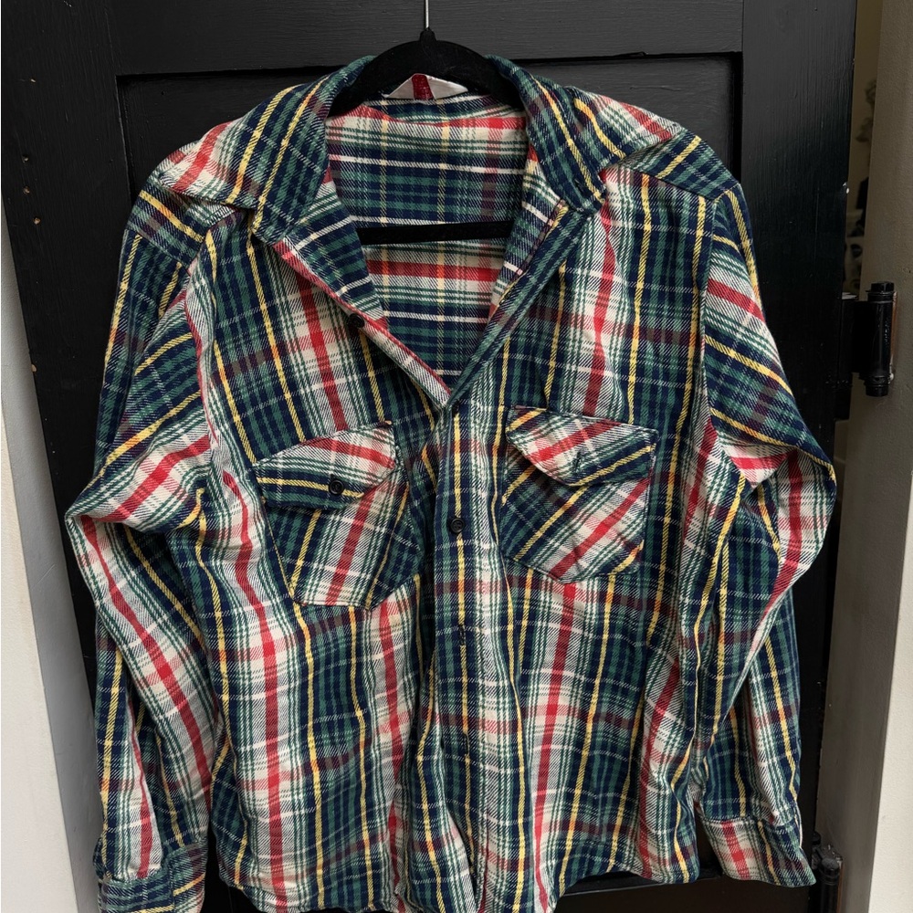 Vintage Plaid Button Up